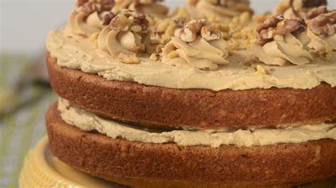 Coffee Walnut Cake with Mascarpone Icing