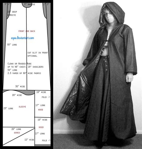 Pattern: Slim Cloak by eqos on DeviantArt | Cloak pattern, Dress ...