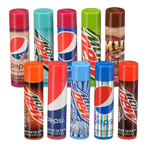 Pepsi Cola Soda Flavored Lip Balm Variety Pack, 10 Pieces ($9.99 Value) - Walmart.com