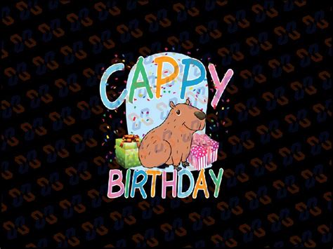 Capybara Birthday Party Capybaras Png, Funny Rodent Capybara Png, Capy