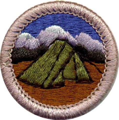 The Camping merit badge was one of the original 57 merit badges issued by the Boy Scouts of ...