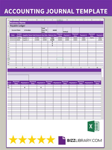 Bookkeeping Journal Template - prntbl.concejomunicipaldechinu.gov.co