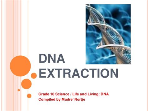 DNA extraction presentation