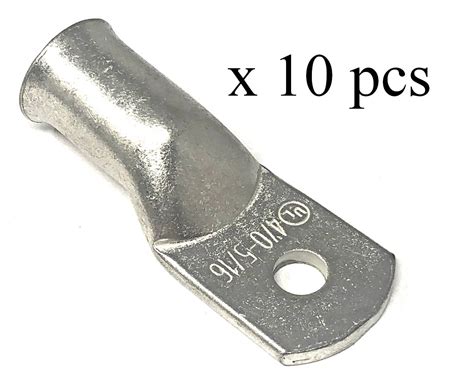 10 pcs 4/0 Gauge x 5/16” Pure Copper Tin Coated Cable Lugs - Walmart.com - Walmart.com