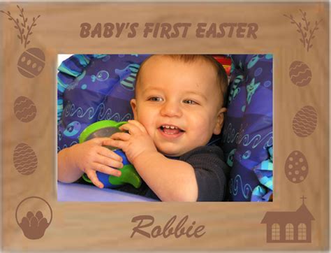 Personalized Custom Engraved Baby's First Easter Picture Frame