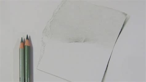 How to Draw a Piece of Torn Paper - YouTube