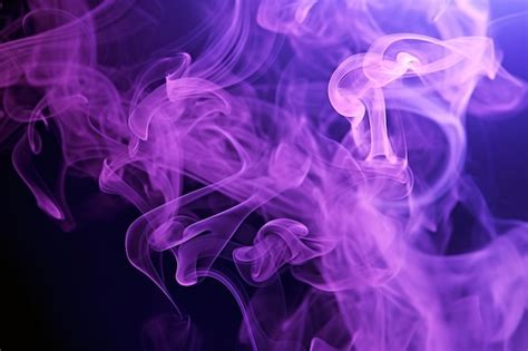 Premium AI Image | Purple Black Smoke background