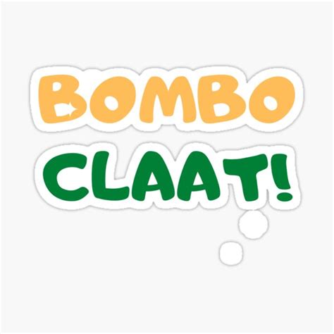 "Bomboclat" Sticker for Sale by Asatsa | Redbubble