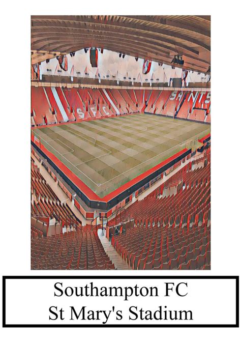 Southampton FC Stadium Artist's Impression The Saints St | Etsy