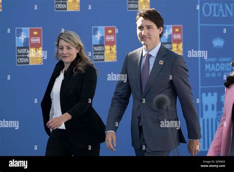 Madrid, Spain, June 30, 2022, Canadian Minister for Foreign Affairs ...