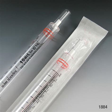 Globe Scientific Polystyrene Serological Pipette, 230 mm L, 10 ml | SECO