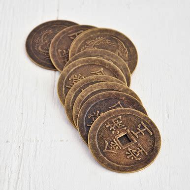 Large Antique Chinese Coin â€” Pack of 10 | Stampington & Company