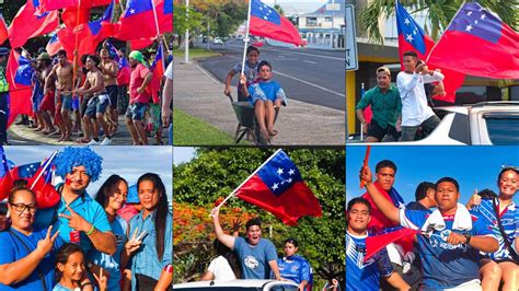 Toa Samoa Fans Parade in Support of Historical World Cup Semifinal - Samoa Global News