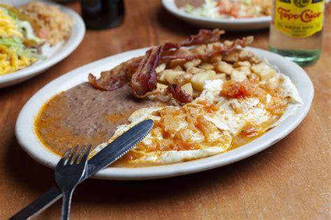 Huevos Rancheros - Breakfast Menu - Garcia's Mexican Restaurant - Central Texas - Tex-Mex ...