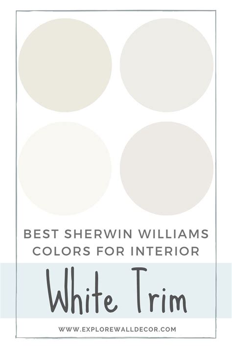 Best Sherwin Williams White Paint Color for Interior Trim (4 Great Choices) - Explore … in 2024 ...