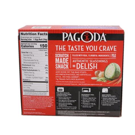 Pagoda Chicken Egg Rolls 8Ct | Hy-Vee Aisles Online Grocery Shopping