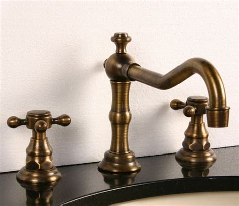 Heritage 2 Widespread Bathroom Faucet - Antique Brass | Free Shipping ...