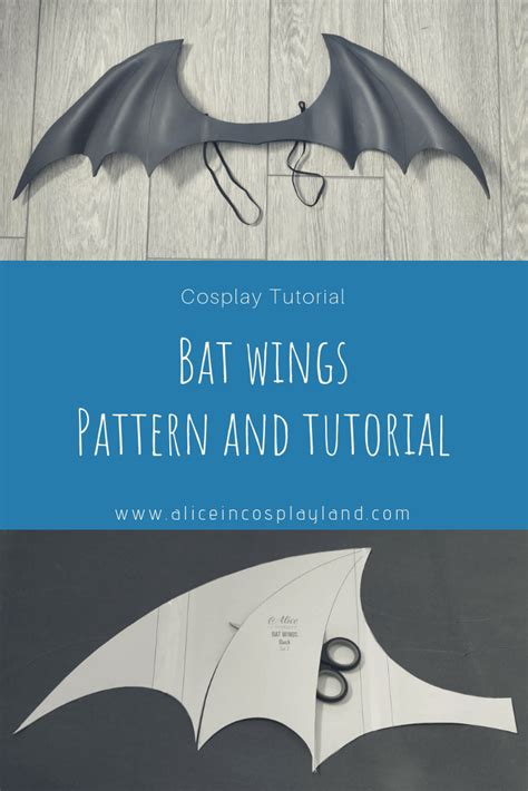 Foam bat wings tutorial and pattern | Alice in Cosplayland | Wings ...