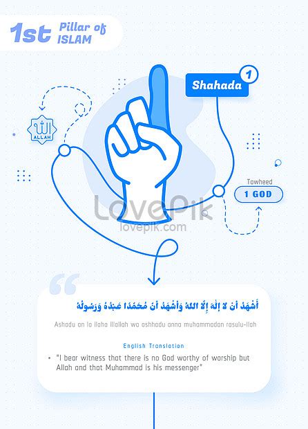 1st pillar of islam shahada illustration image_picture free download ...