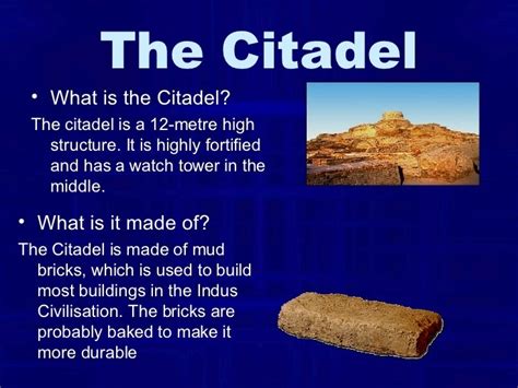 what is citadel in indus valley civilization? - Brainly.in