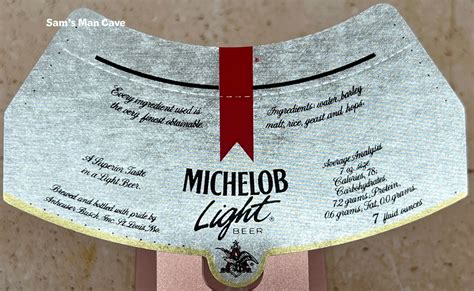 Michelob Light Beer Label