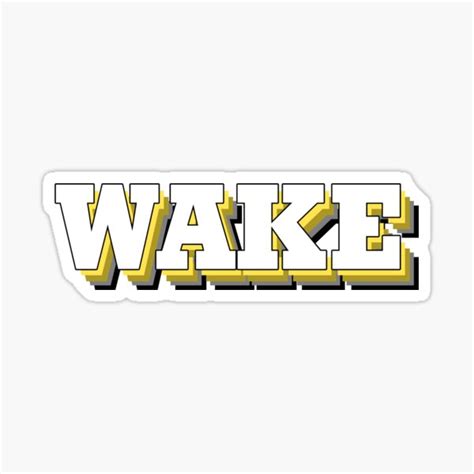 "Wake Forest Bold Logo" Sticker by ckernell | Redbubble