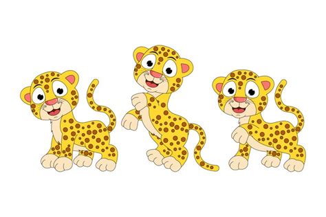 cute jaguar animal cartoon graphic (1854936)