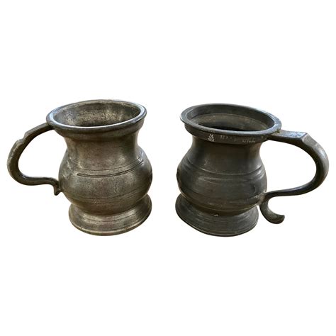 6 Vintage Pewter animal heads Cups/Stirrup Cups. at 1stDibs