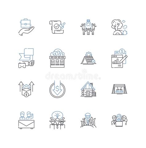 Forestry Field Line Icons Collection. Harvesting, Trimming, Silviculture, Thinning, Sustainment ...