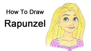 How To Draw Rapunzel From Tangled Full Body