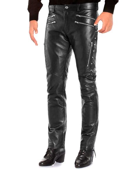 Buy Mens Black Leather Pant Online at Leatherright