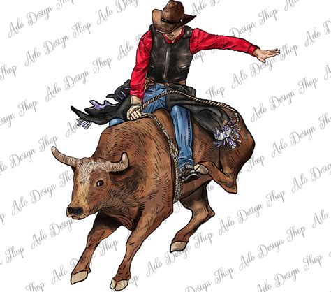 Western Cowboy PNG Sublimation Design, Cowboy Png, Bronco Rodeo Cowboy ...