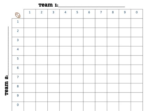 Printable Football Board