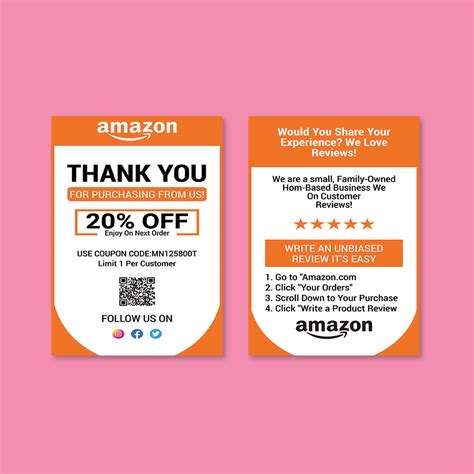 Amazon Thank You Card on Behance