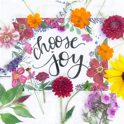 Floral Choose Joy Bethany Joy Art Print