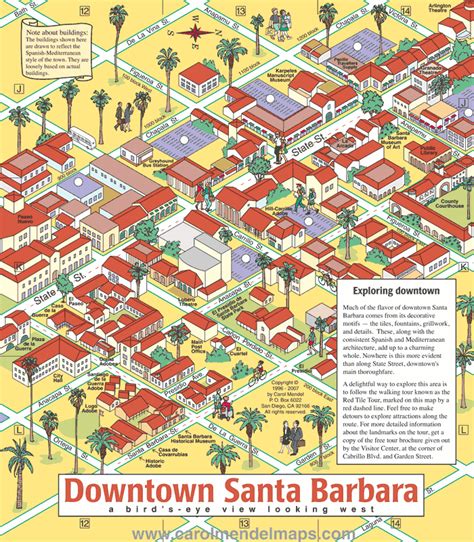 Downtown Santa Barbara Map