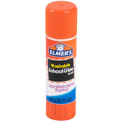 Elmer's E524 0.77 oz. Disappearing Purple School Glue Stick