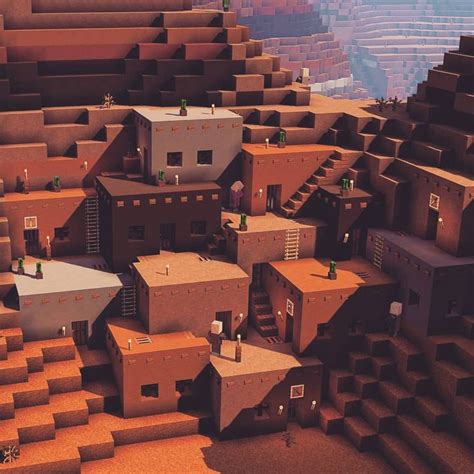 Godalions Minecraft on Instagram: “A beautiful Mesa biome village built ...