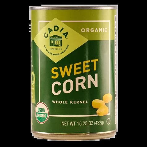 Canned Organic Sweet Corn - CADIA®