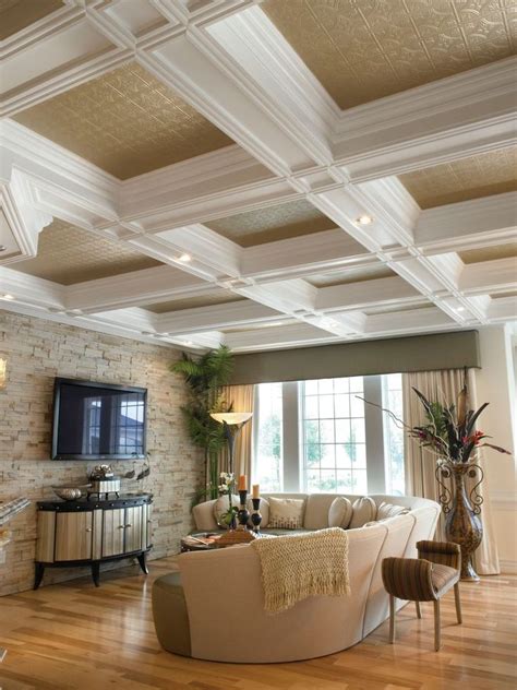 Architectural Open Concept Living Room in 2020 | Open concept living room, Ceiling, Ceiling tiles