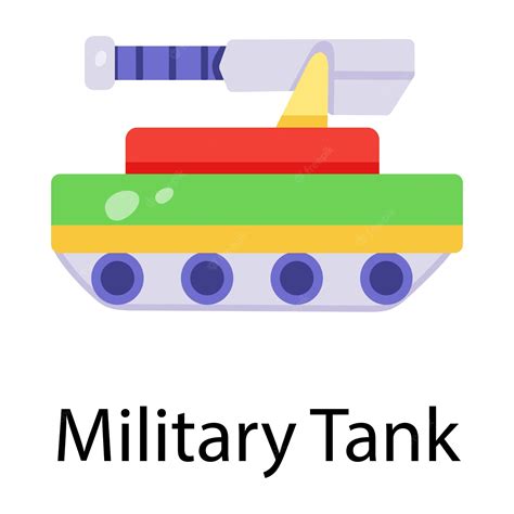 Premium Vector | Easy to use flat icon of military tank