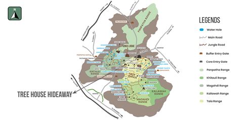 Map of Bandhavgarh National Park