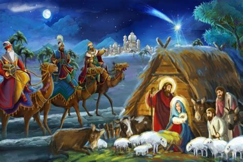 Children's Nativity Scene 2 - Mybackdrop.co.uk