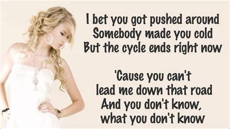 Taylor Swift - Mean Lyrics Video - YouTube