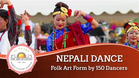 Nepali Dance - Folk Art Form, Nepal | World Culture festival 2016 - YouTube