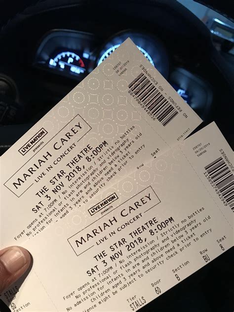 Mariah Carey Concert tickets, Tickets & Vouchers, Event Tickets on ...