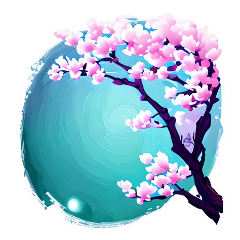 Beautiful Cherry Blossom Tree Branch Graphic · Creative Fabrica