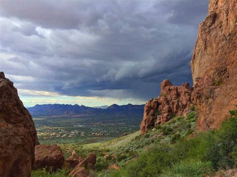 View of Apache Junction and Mesa from west side of Superstitions | Monument valley, Monument ...