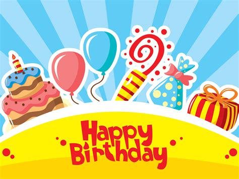 Happy Birthday Cake Powerpoint Templates - Food & Drink, Holidays Backgrounds