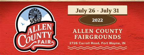 Allen County Fair | July 26 to July 31, 2022 — Allen County Fairgrounds